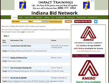 Tablet Screenshot of indianabids.com